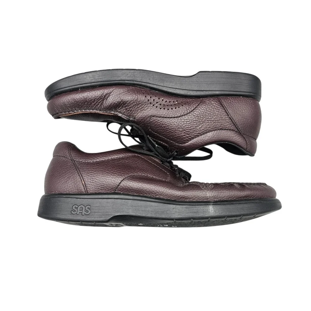 SAS Men's Size 12 N Narrow Bout Time Burgundy Leather Walking Comfort Shoes READ
